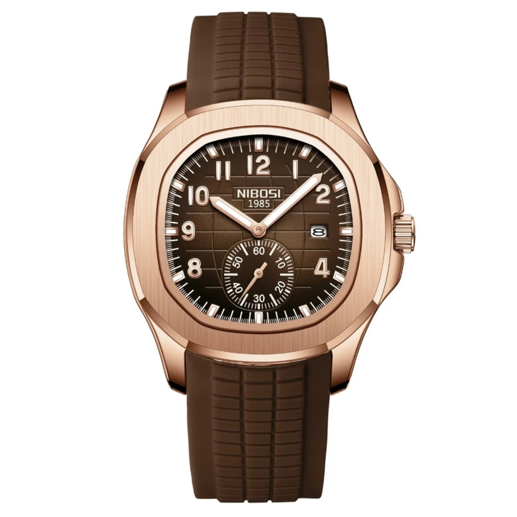 Men’s Sport Quartz Watch – Casual Silicone Strap, Waterproof, Luxury Design