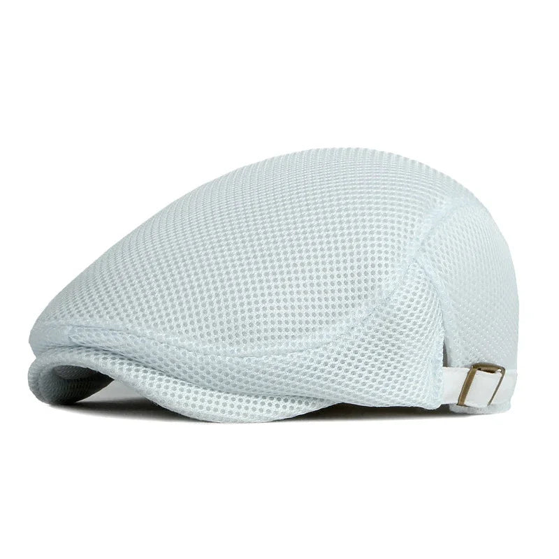 Men’s Mesh Beret – Adjustable Breathable Casual Style for Spring & Summer