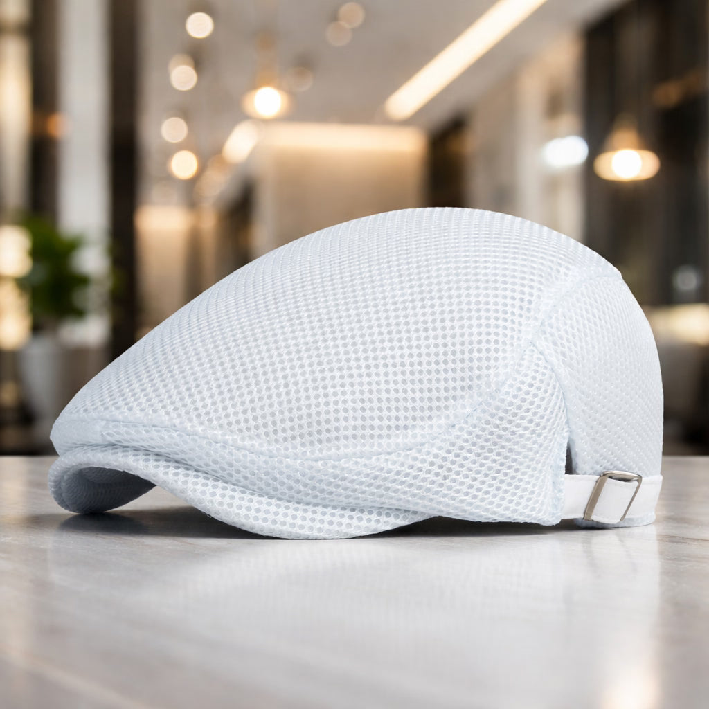 Men’s Mesh Beret – Adjustable Breathable Casual Style for Spring & Summer