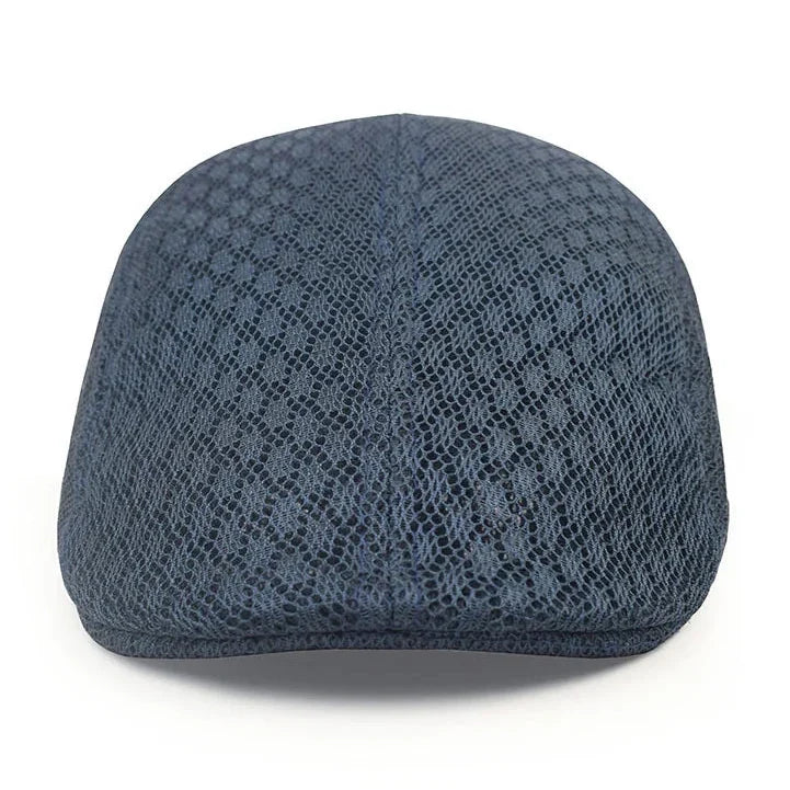 Men’s Mesh Beret – Breathable Solid Color Summer Hat for Hunting, Driving and Golf