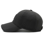Quick-Drying Men’s Mesh Baseball Cap – Breathable Snapback Sport Dad Hat for Fishing, Spring and Summer