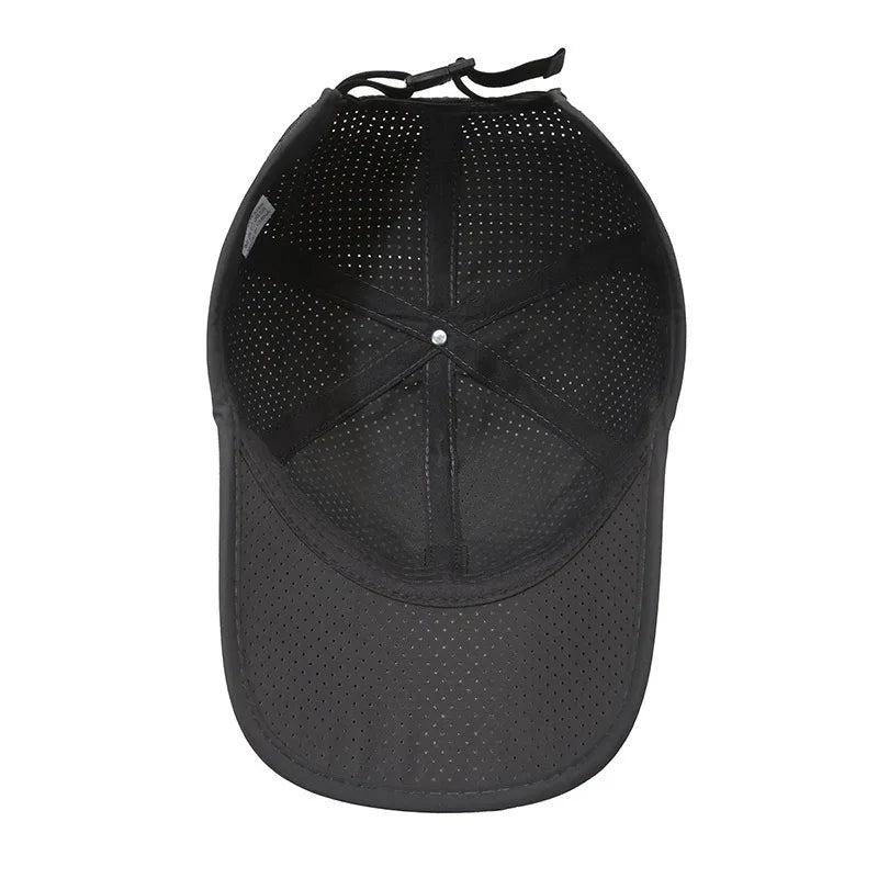 Quick-Drying Men’s Mesh Baseball Cap – Breathable Snapback Sport Dad Hat for Fishing, Spring and Summer