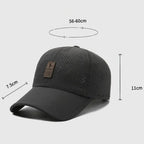 Quick-Drying Men’s Mesh Baseball Cap – Breathable Snapback Sport Dad Hat for Fishing, Spring and Summer
