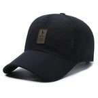 Quick-Drying Men’s Mesh Baseball Cap – Breathable Snapback Sport Dad Hat for Fishing, Spring and Summer