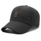 Quick-Drying Men’s Mesh Baseball Cap – Breathable Snapback Sport Dad Hat for Fishing, Spring and Summer