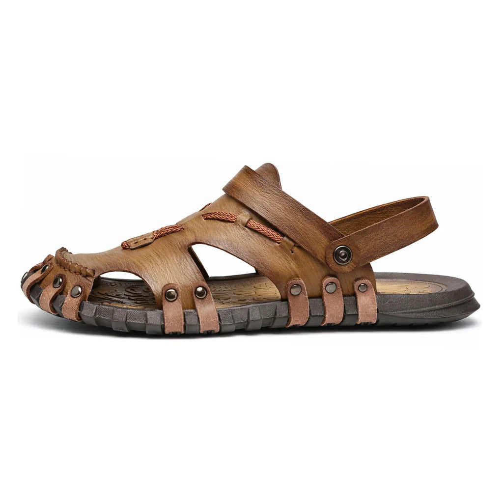 Breathable Microfiber Leather Sandals – Lightweight Slip-On Summer Comfort