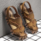 Breathable Microfiber Leather Sandals – Lightweight Slip-On Summer Comfort