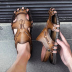 Breathable Microfiber Leather Sandals – Lightweight Slip-On Summer Comfort