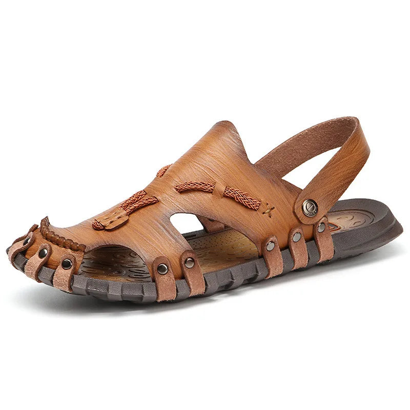 Breathable Microfiber Leather Sandals – Lightweight Slip-On Summer Comfort