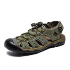 Premium Genuine Leather Sandals – Extended Size Collection, Casual Beach & Outdoor Design