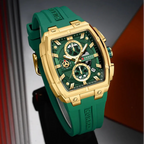 Men’s Multi-Functional Sports Watch – Silicone Strap, Chronograph and Auto Date Display