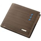 Men’s Short PU Leather Wallet – Multi-Slot Credit Card Holder, Casual Compact Design