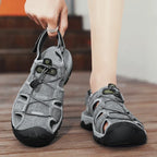 Premium Genuine Leather Sandals – Lightweight Design for Beach & Outdoor, Summer Collection