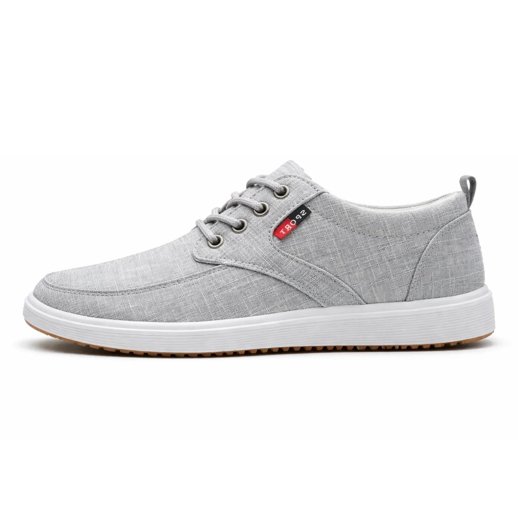 Odorless Slip-Resistant Navy Blue Sneakers for Men & Teen Boys – Casual Lace-Up Canvas Student Shoes, Comfortable Everyday Footwear