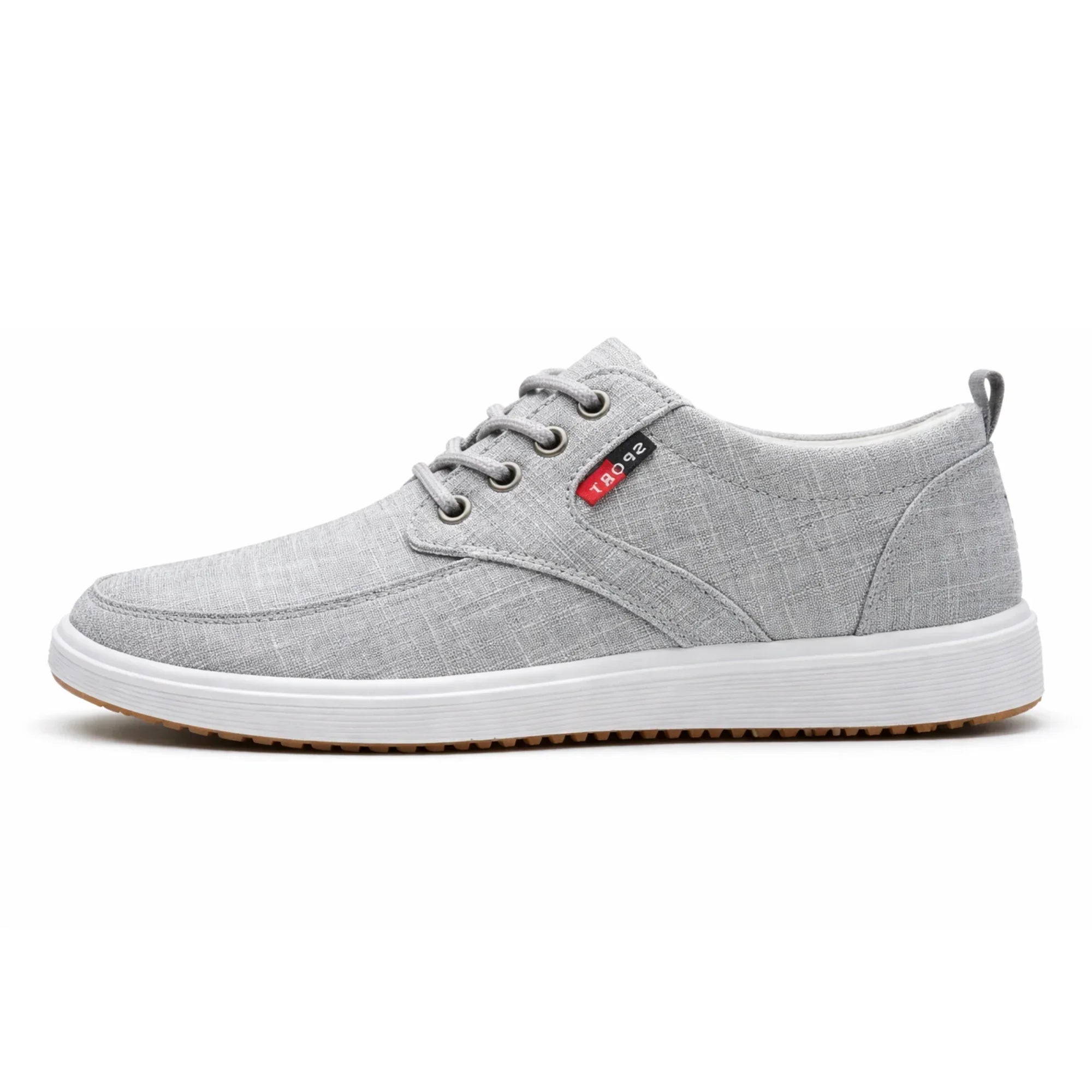 Odorless Slip-Resistant Navy Blue Sneakers for Men & Teen Boys – Casual Lace-Up Canvas Student Shoes, Comfortable Everyday Footwear