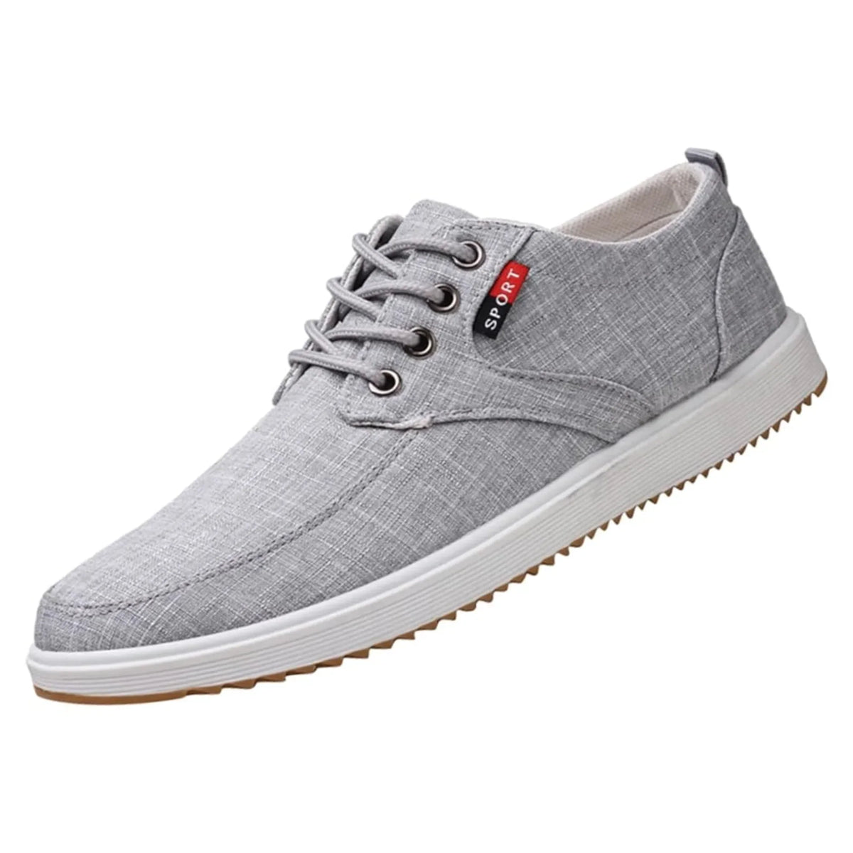 Odorless Slip-Resistant Navy Blue Sneakers for Men & Teen Boys – Casual Lace-Up Canvas Student Shoes, Comfortable Everyday Footwear