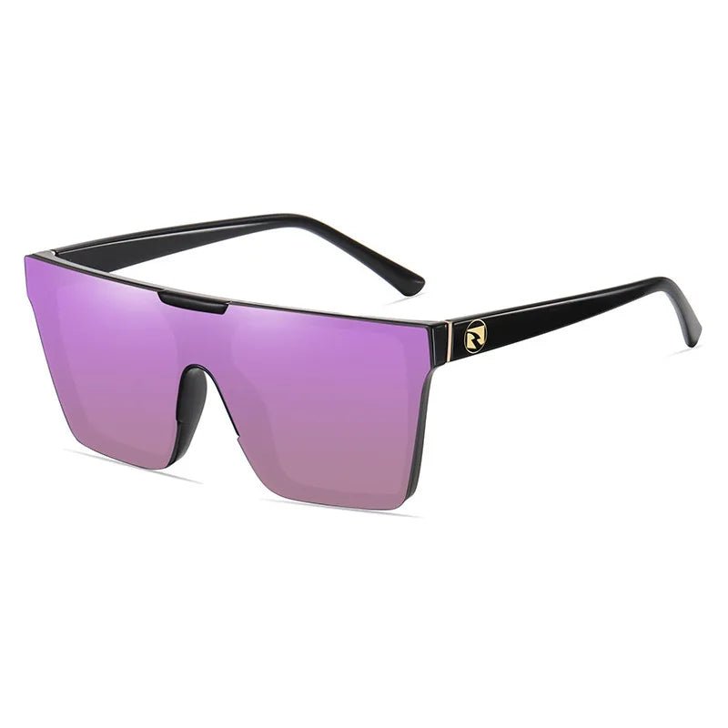 Men’s Luxury One-Piece Sunglasses – Fashionable Driving Eyewear HW04