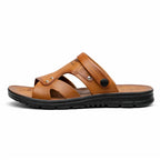 Men’s Open Toe Beach Sandals Breathable Non-Slip Summer Slippers Two-Way Casual Outdoor Footwear