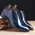 Luxury Men Classics Oxford Shoes – Retro Floral Pattern Dress Shoes for Business, Party, and Wedding