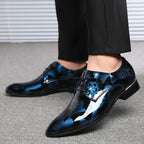 Luxury Men Classics Oxford Shoes – Retro Floral Pattern Dress Shoes for Business, Party, and Wedding