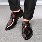 Luxury Men Classics Oxford Shoes – Retro Floral Pattern Dress Shoes for Business, Party, and Wedding