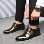 Luxury Men Classics Oxford Shoes – Retro Floral Pattern Dress Shoes for Business, Party, and Wedding