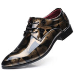 Luxury Men Classics Oxford Shoes – Retro Floral Pattern Dress Shoes for Business, Party, and Wedding