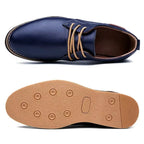 Men’s Genuine Leather Dress Shoes – Classic Brogue Lace-Up Formal Shoes, Italian Style, Luxury