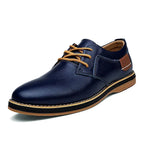 Men’s Genuine Leather Dress Shoes – Classic Brogue Lace-Up Formal Shoes, Italian Style, Luxury