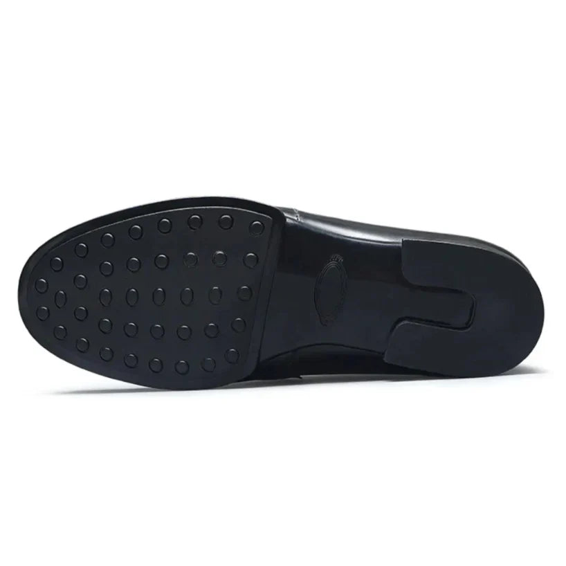 Men’s Patent Leather Shoes – British Style Casual & Dress, Elegant Work and Event Footwear