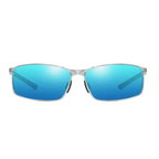 Men’s Photochromic Polarized Sunglasses – Metal Square Frame UV400 Driving & Outdoor Sports Glasses