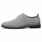 Men’s Suede Oxford Dress Shoes – Casual Lace-Up Flats, Luxury Breathable Footwear for Men