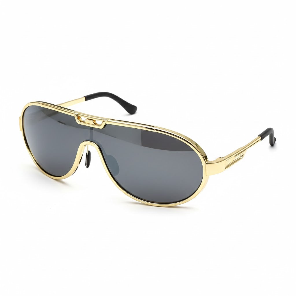 Men's Fishing Sunglasses with PC Frame – Windproof Round Shades with UV Protection for Cycling, Driving & Travel