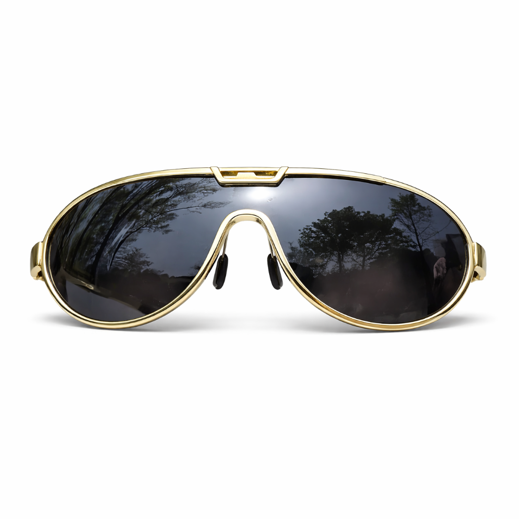 Men's Fishing Sunglasses with PC Frame – Windproof Round Shades with UV Protection for Cycling, Driving & Travel
