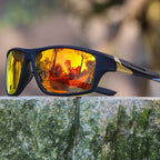 Men’s Polarized Round Sunglasses – Fashion Sports Eyewear with UV400 Protection