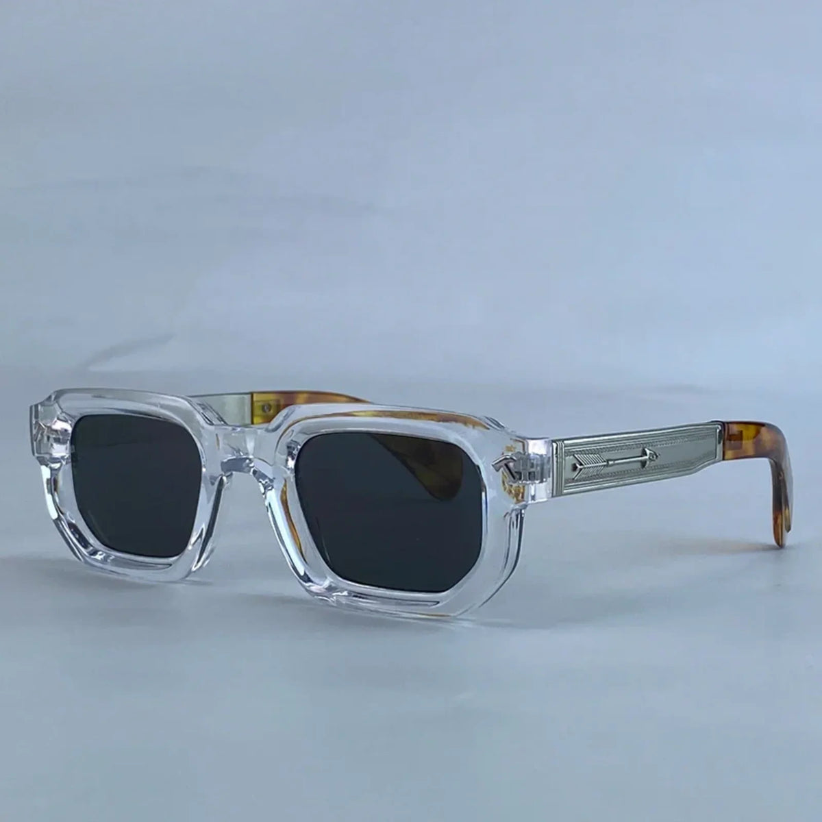 Men’s Polarized Square Sunglasses – Luxury Punk Design with Classic Rectangle Frame and UV400 Protection for Driving and Outdoor Use