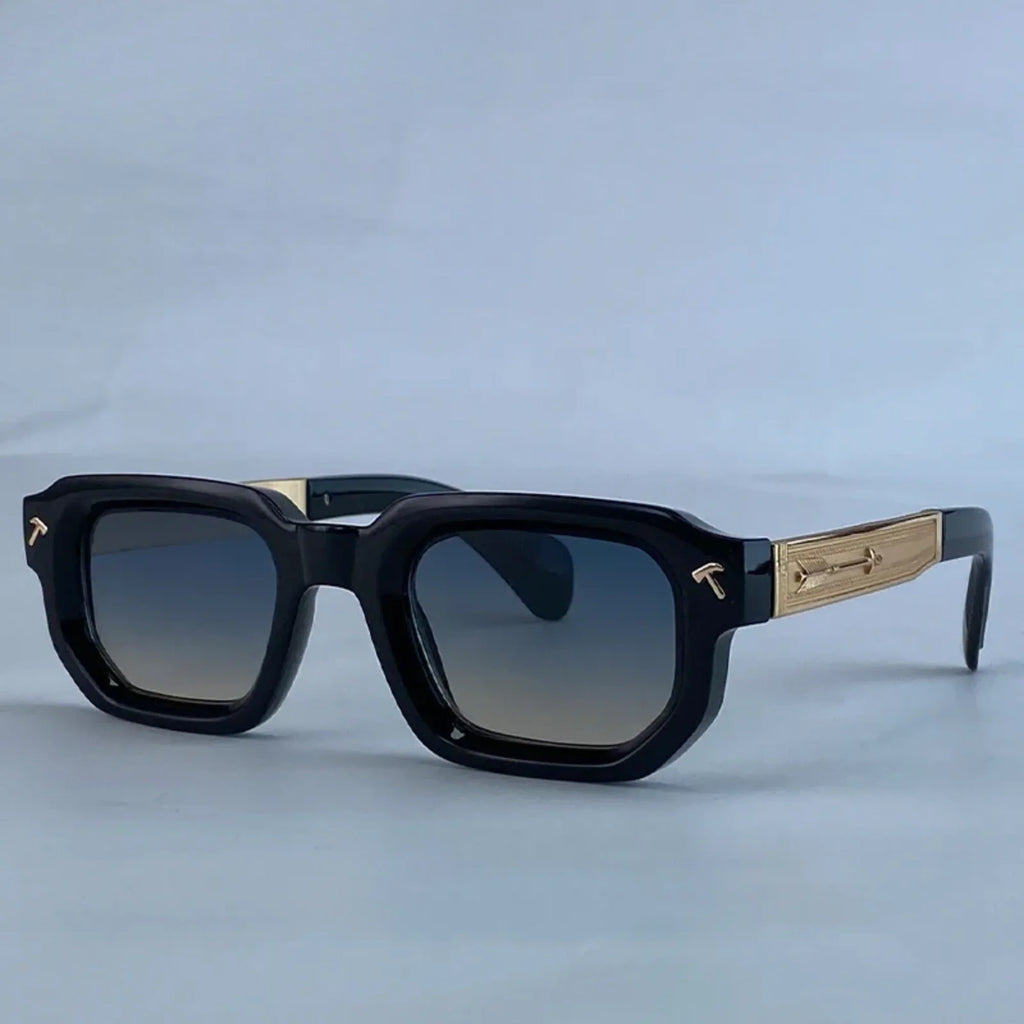 Men’s Polarized Square Sunglasses – Luxury Punk Design with Classic Rectangle Frame and UV400 Protection for Driving and Outdoor Use