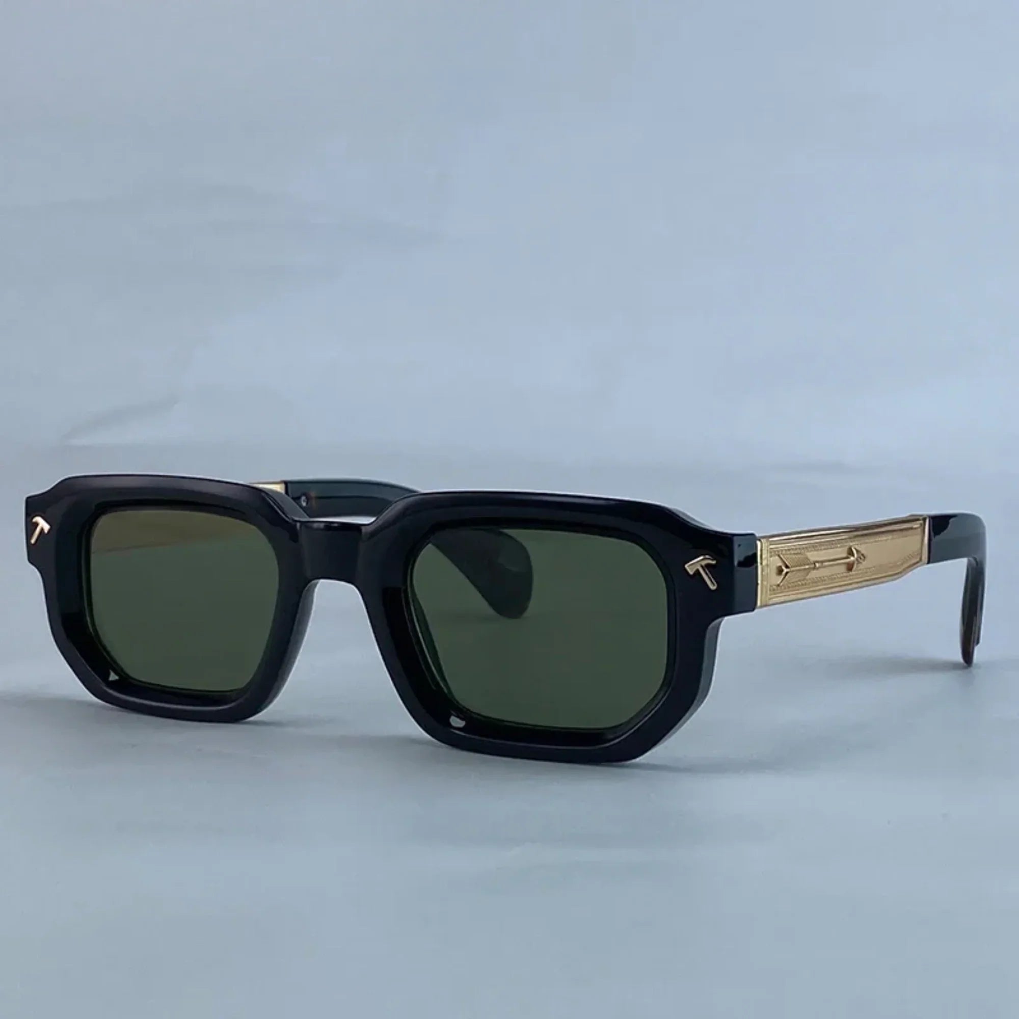 Men’s Polarized Square Sunglasses – Luxury Punk Design with Classic Rectangle Frame and UV400 Protection for Driving and Outdoor Use