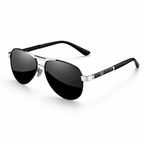 Men’s Polarized Sunglasses with Metal Frame – Premium Brand Design Sun Glasses for Fishing, Driving and UV400 Protection