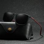 Men’s Polarized TR90 Sunglasses – Luxury Fashion Designer Sun Glasses with Colorful Mirror Lenses and UV Protection