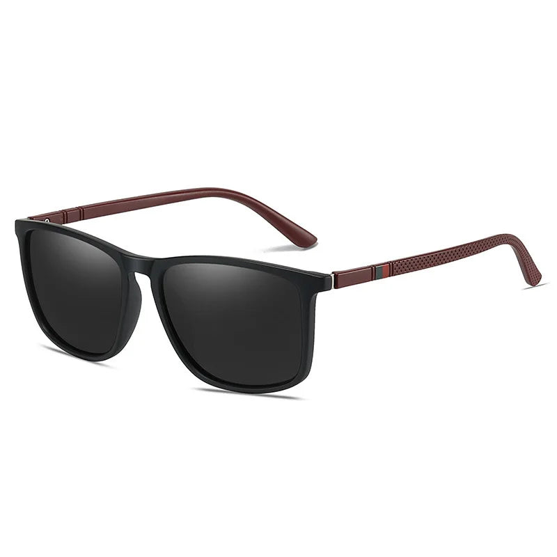 Men’s Polarized TR90 Sunglasses – Luxury Fashion Designer Sun Glasses with Colorful Mirror Lenses and UV Protection