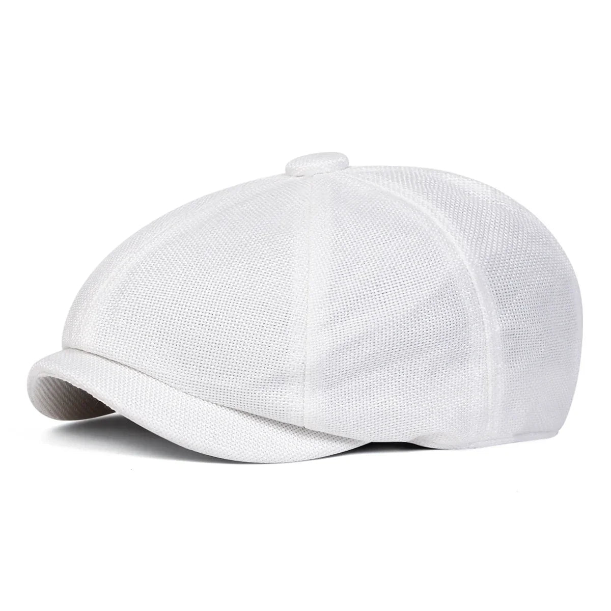 Men’s Solid Color Beret – Lightweight Polyester Casual Beret for Spring and Autumn