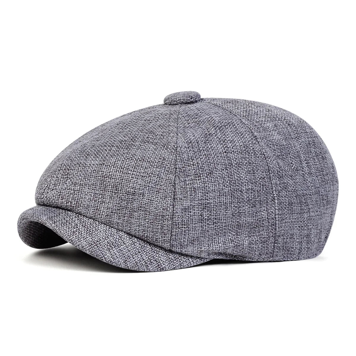 Men’s Solid Color Beret – Lightweight Polyester Casual Beret for Spring and Autumn