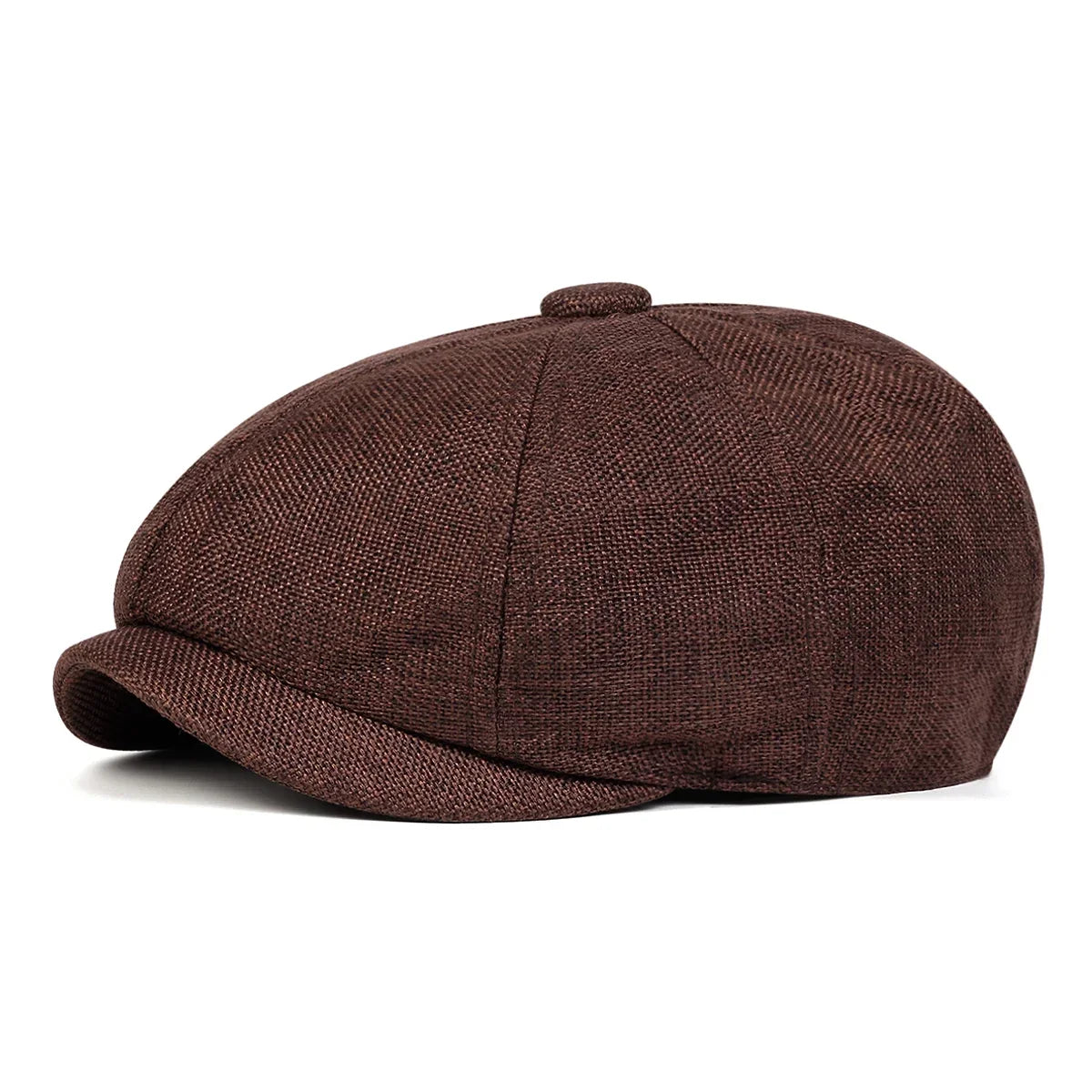 Men’s Solid Color Beret – Lightweight Polyester Casual Beret for Spring and Autumn
