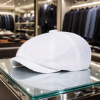 Men’s Solid Color Beret – Lightweight Polyester Casual Beret for Spring and Autumn