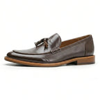 Refined American-Style Men’s Leather Loafers Brown – Comfortable Casual Luxury Shoes