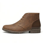 Retro American Style Men’s Desert Ankle Boots – Casual Leather Vintage Boots