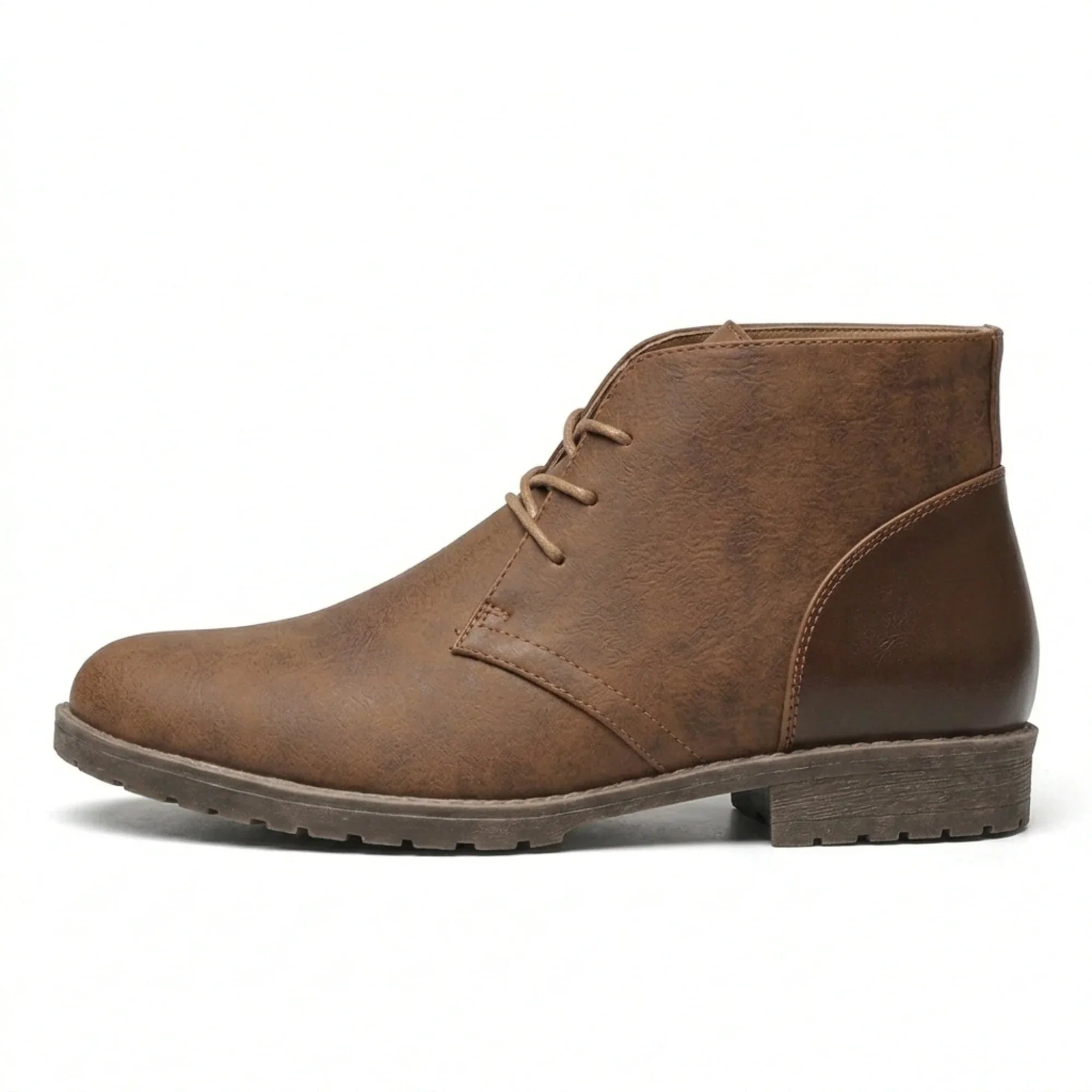Retro American Style Men’s Desert Ankle Boots – Casual Leather Vintage Boots