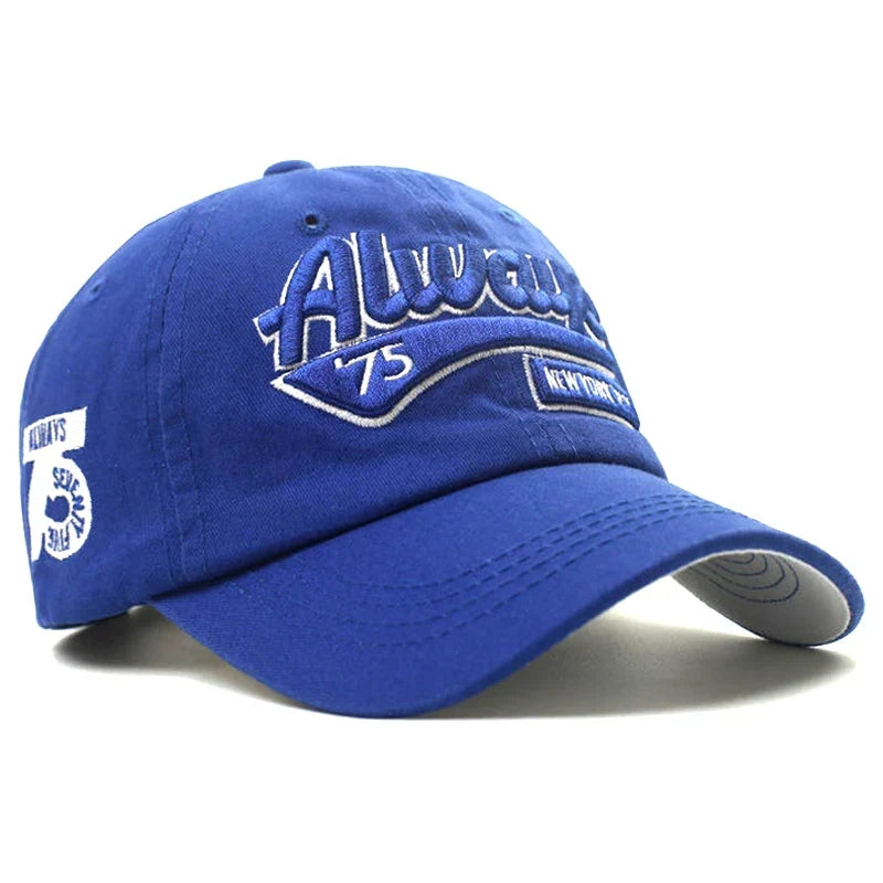 Men’s Cotton Baseball Cap – Casual Outdoor Retro Embroidered Adjustable Hat, Sporty Style