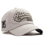 Men’s Cotton Baseball Cap – Casual Outdoor Retro Embroidered Adjustable Hat, Sporty Style